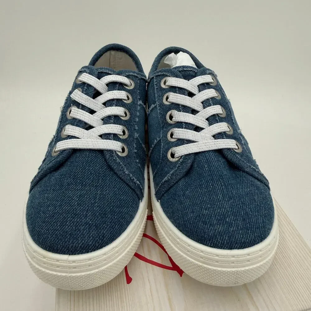 Blowfish Malibu Supersmile-K Girls Denim Oxford Shoes NEW in Box Size 2